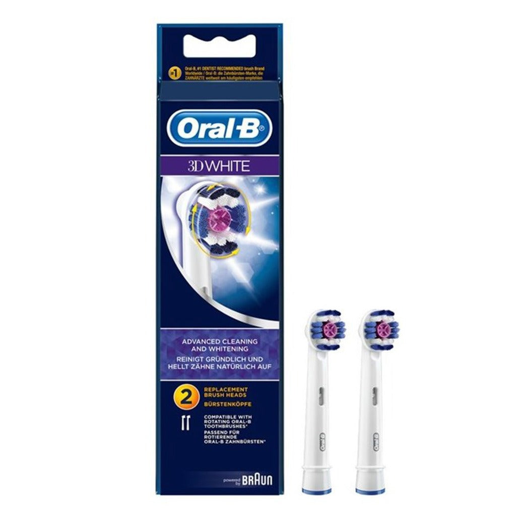Braun Oral-B 3D White Replacement Brush Heads 2's - Easy Pharmacy LLC