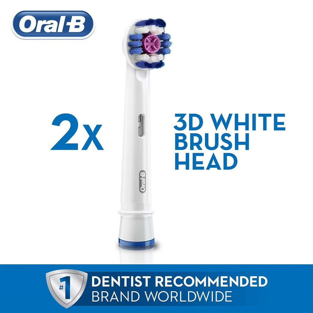 Braun Oral-B 3D White Replacement Brush Heads 2's - Easy Pharmacy LLC