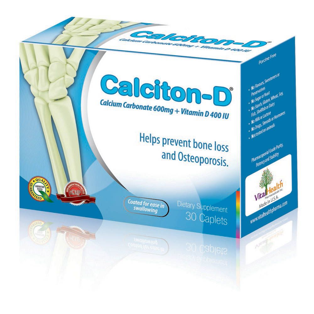 Vital Health Calciton D Caplets 30's - Easy Pharmacy LLC