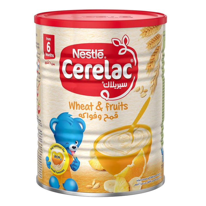 Nestle Cerelac Wheat & Fruits Infant Cereals From 6 Months 400g - Easy Pharmacy LLC