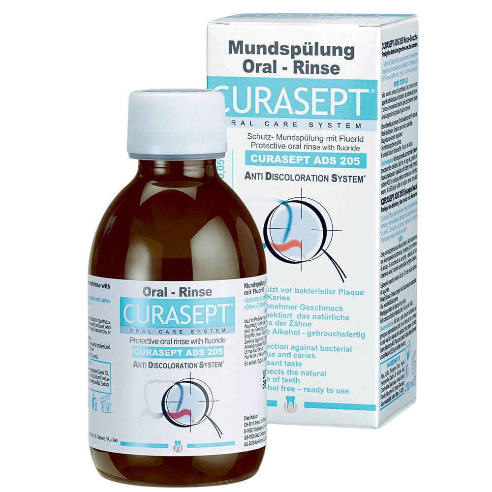 Curasept Anti Discoloration System 205 Mouthwash 200 mL - Easy Pharmacy LLC