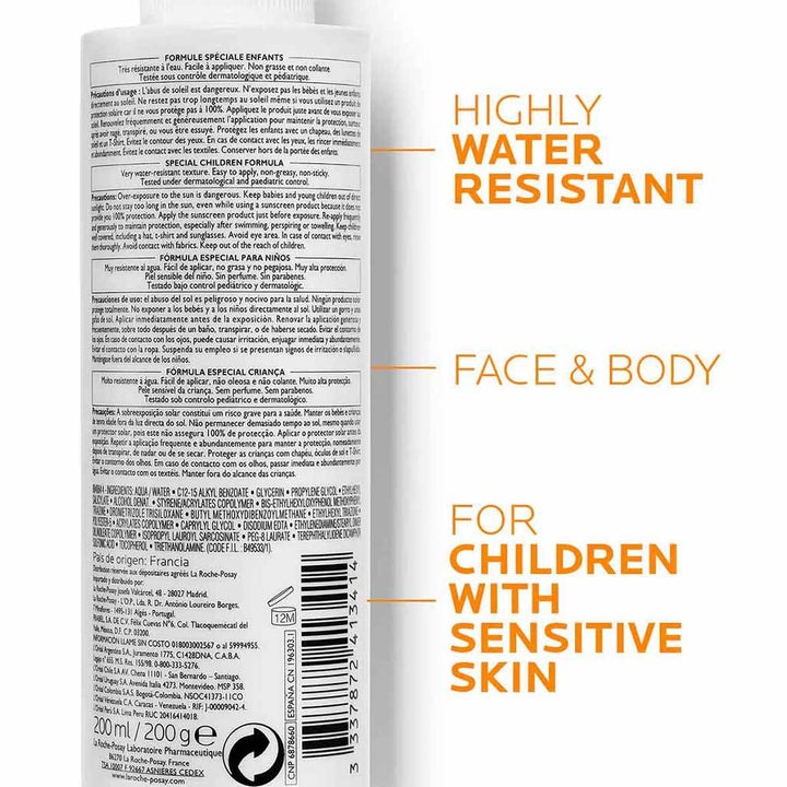 La Roche-Posay Anthelios Dermo-Pediatrics SPF50+ Sunscreen Invisible Spray For Children 200ml - Easy Pharmacy LLC