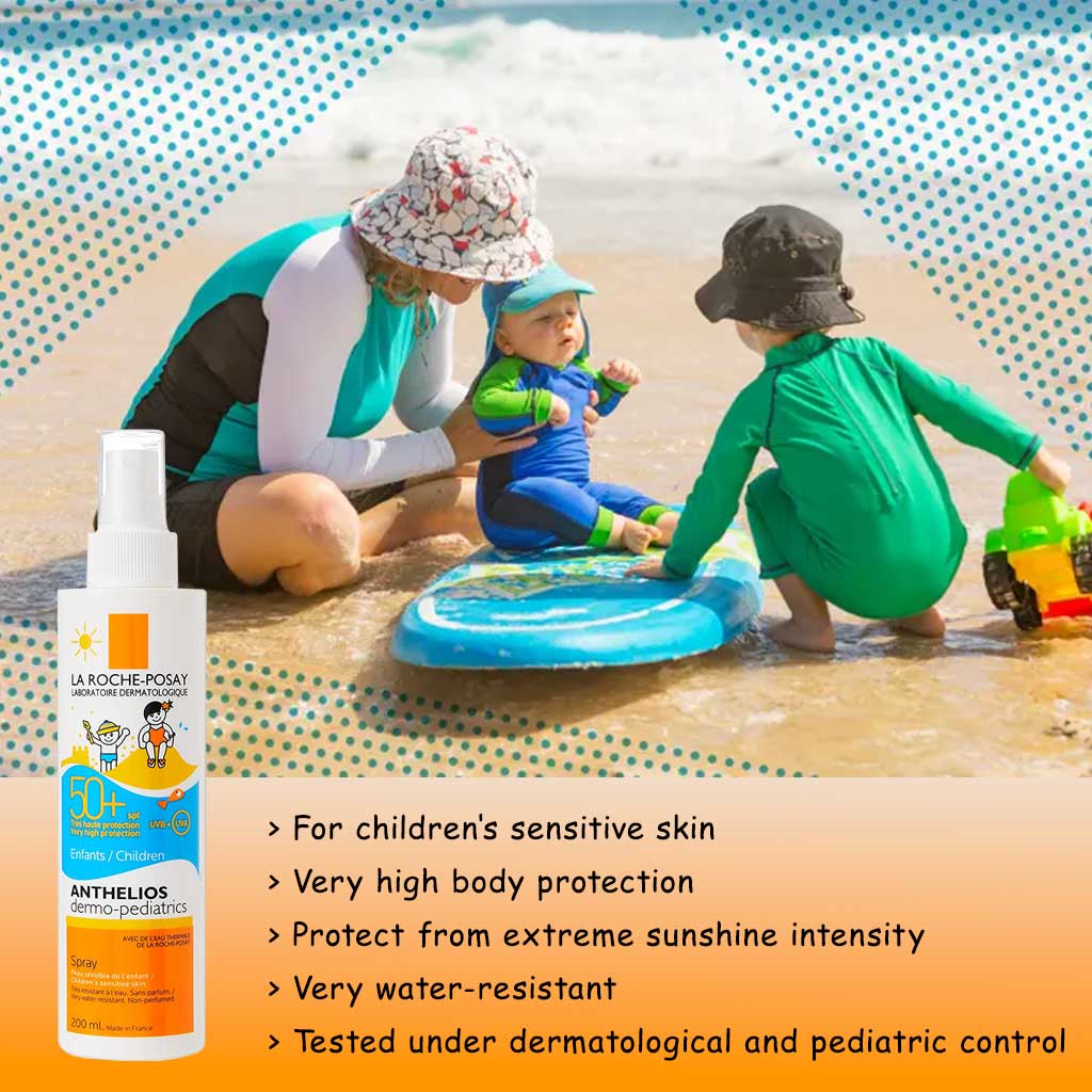 La Roche-Posay Anthelios Dermo-Pediatrics SPF50+ Sunscreen Invisible Spray For Children 200ml - Easy Pharmacy LLC