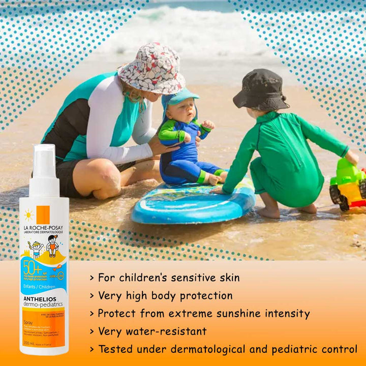 La Roche-Posay Anthelios Dermo-Pediatrics SPF50+ Sunscreen Invisible Spray For Children 200ml - Easy Pharmacy LLC