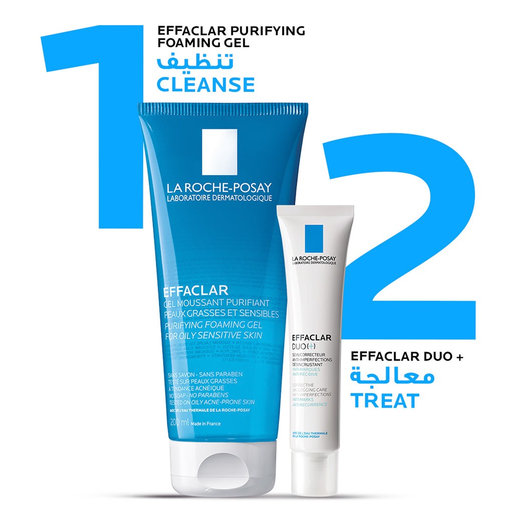La Roche-Posay Effaclar Acne Foaming Cleansing Gel For Oily & Acne Prone Skin 200ml - Easy Pharmacy LLC