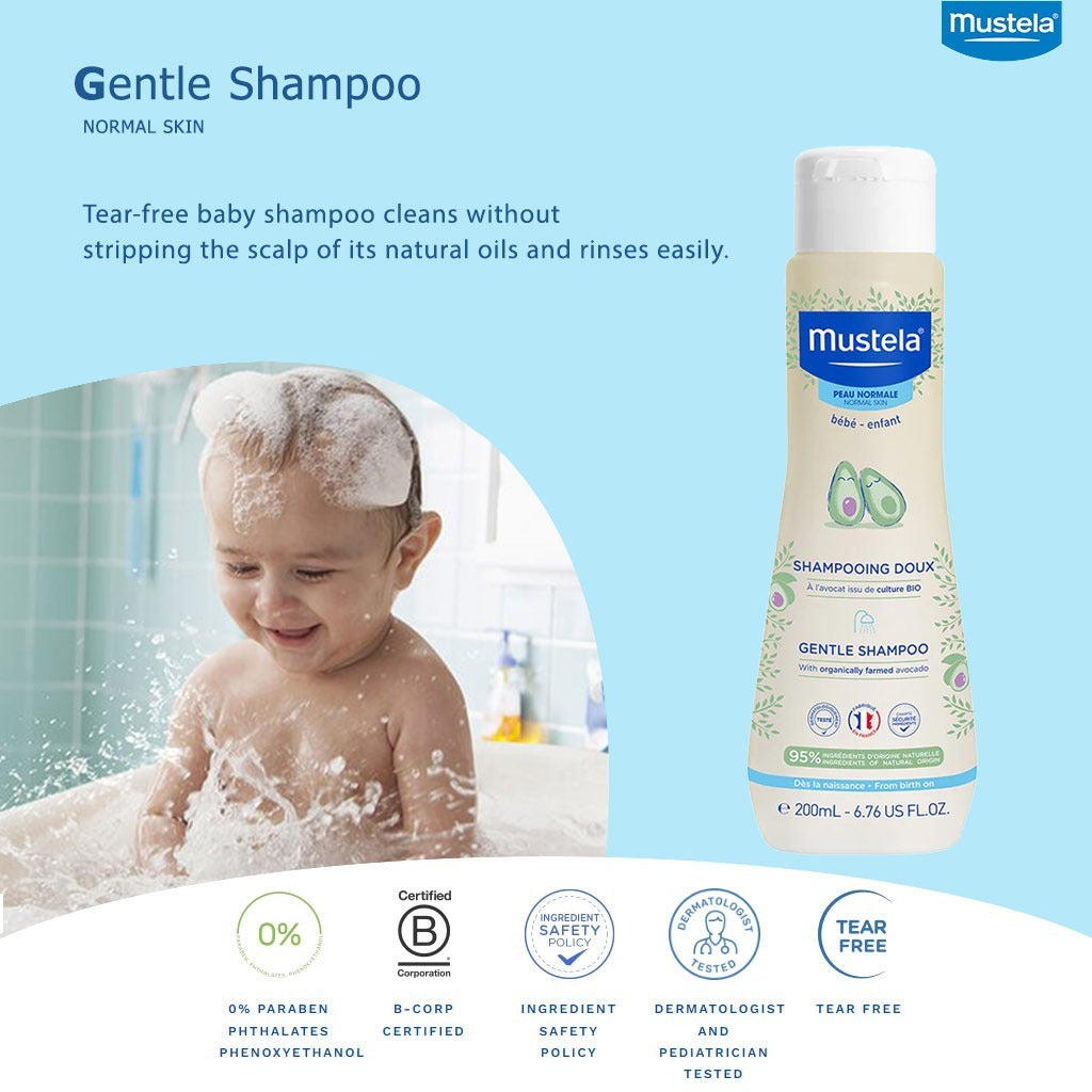 Mustela Baby and Child Gentle Shampoo 200 mL - Easy Pharmacy LLC