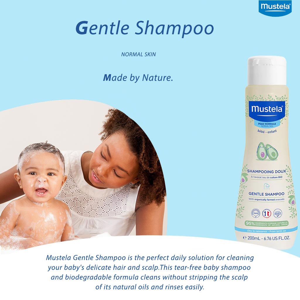 Mustela Baby and Child Gentle Shampoo 200 mL - Easy Pharmacy LLC