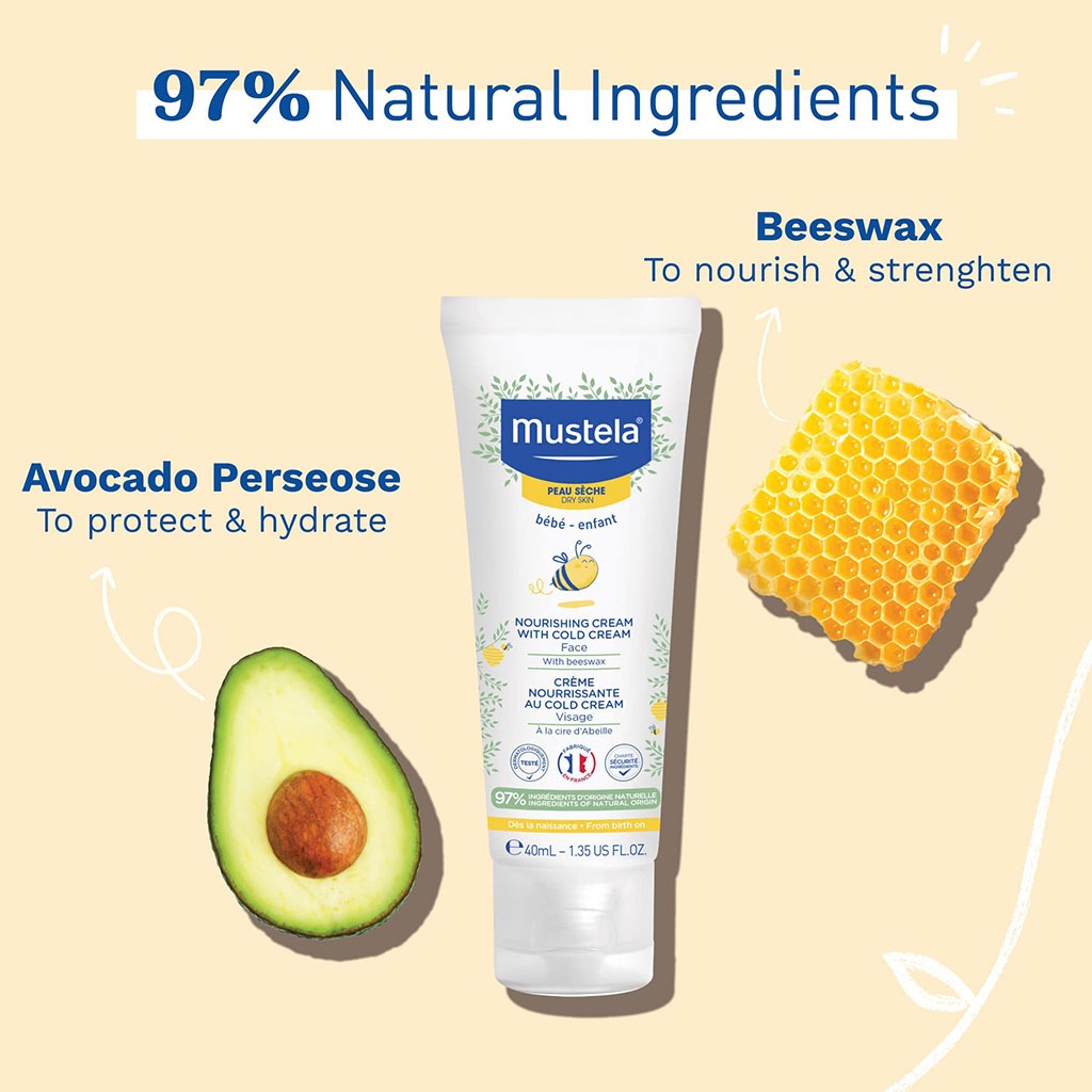 Mustela Baby Nourishing Face Cream With Cold Cream For Dry Skin 40ml - Easy Pharmacy LLC