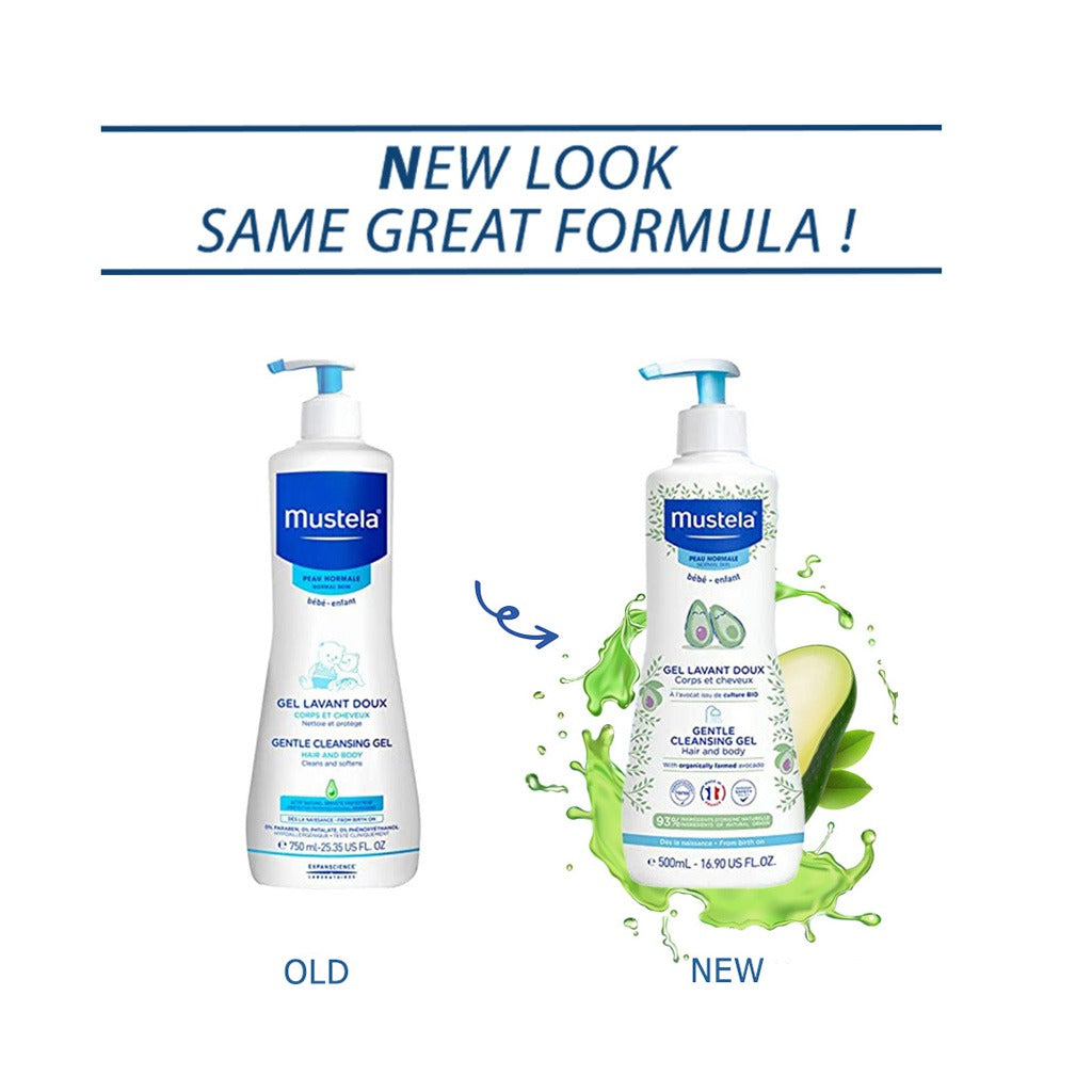Mustela Baby Gentle Cleansing Gel For Hair & Body 500ml - Easy Pharmacy LLC