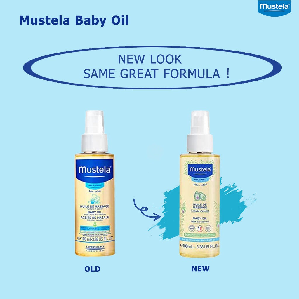Mustela Baby Massage Oil with Avocado 100 mL - Easy Pharmacy LLC