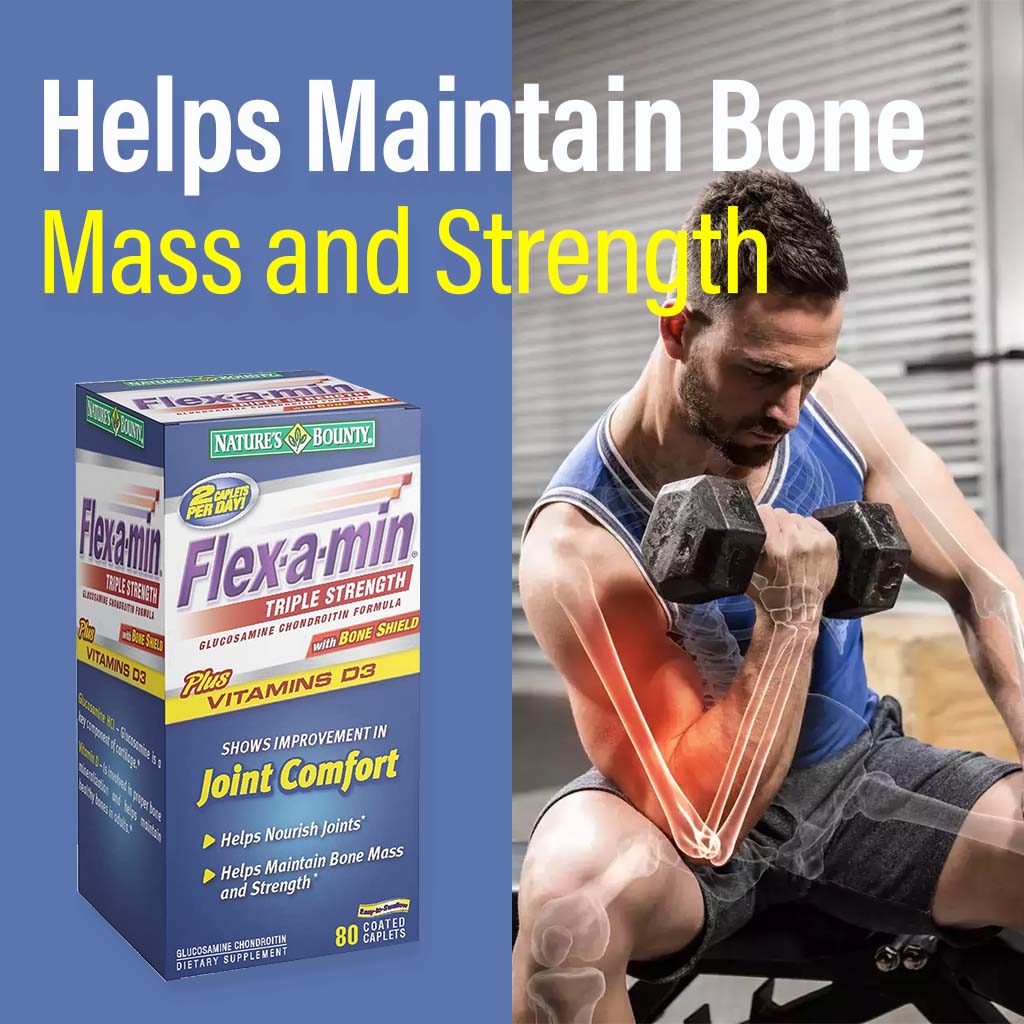 Nature's Bounty Flex-a-Min Triple Strength Caplets 80's - Easy Pharmacy LLC