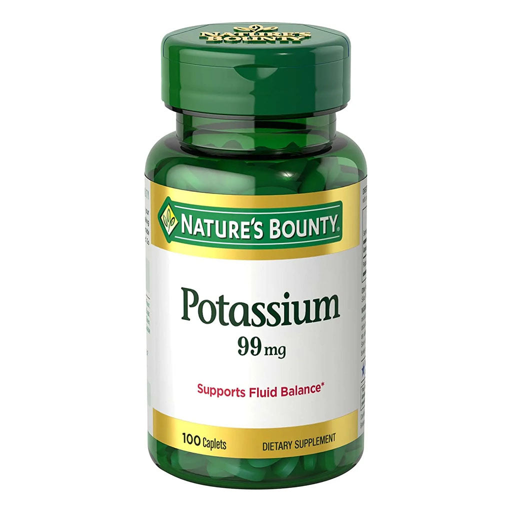 Nature's Bounty Potassium 99 mg Caplets 100's - Easy Pharmacy LLC