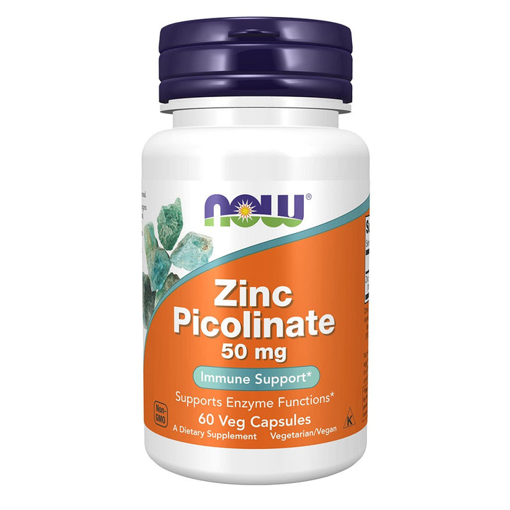 Now Zinc Picolinate 50mg Capsules For Immune Support, Pack of 60's - Easy Pharmacy LLC