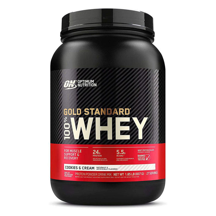 Optimum Nutrition Gold Standard 100% Whey Cookies & Cream Protein Powder 27 Servings - Easy Pharmacy LLC