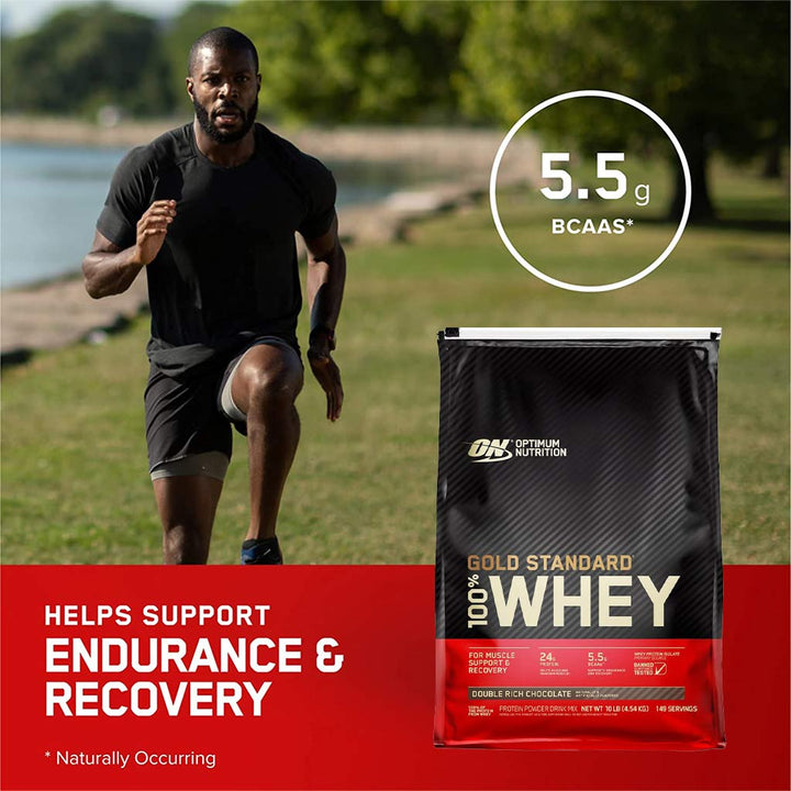 Optimum Nutrition Gold Standard 100% Whey Protein Double Rich Chocolate 10lb - Easy Pharmacy LLC