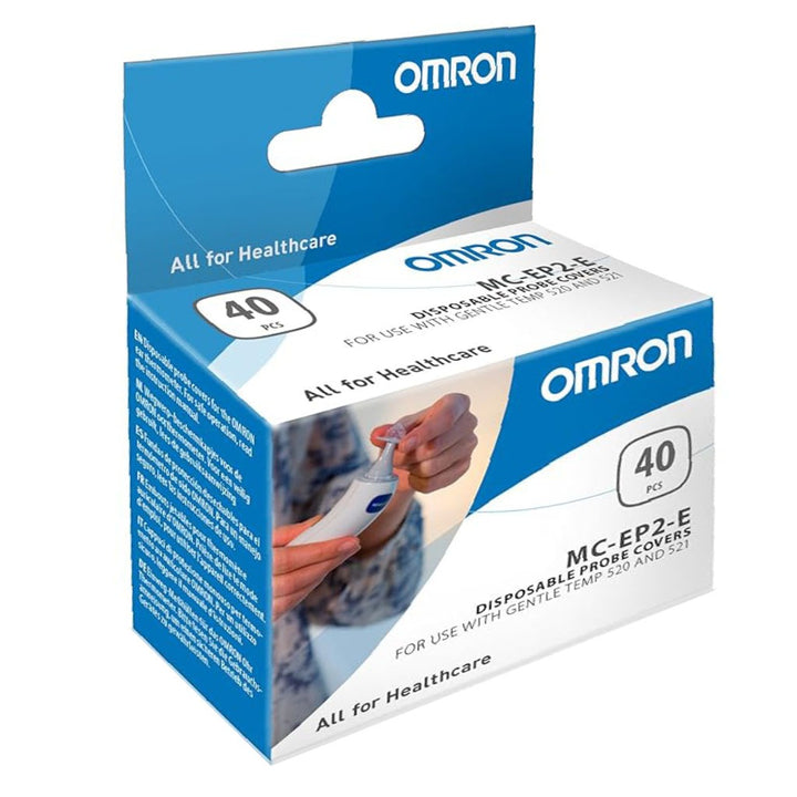 Omron Disposable Probe Covers For Gentle Temp Ear Thermometers - Model MC-EP2-E, Pack of 40’s - Easy Pharmacy LLC