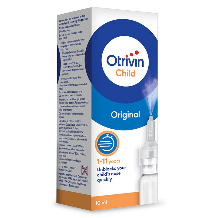 Otrivin Metered Dose Nasal Spray 0.05% 10 mL