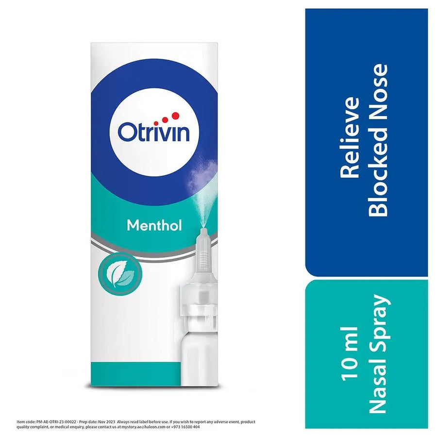 Otrivin 0.1% Menthol Nasal Spray – 10 ml