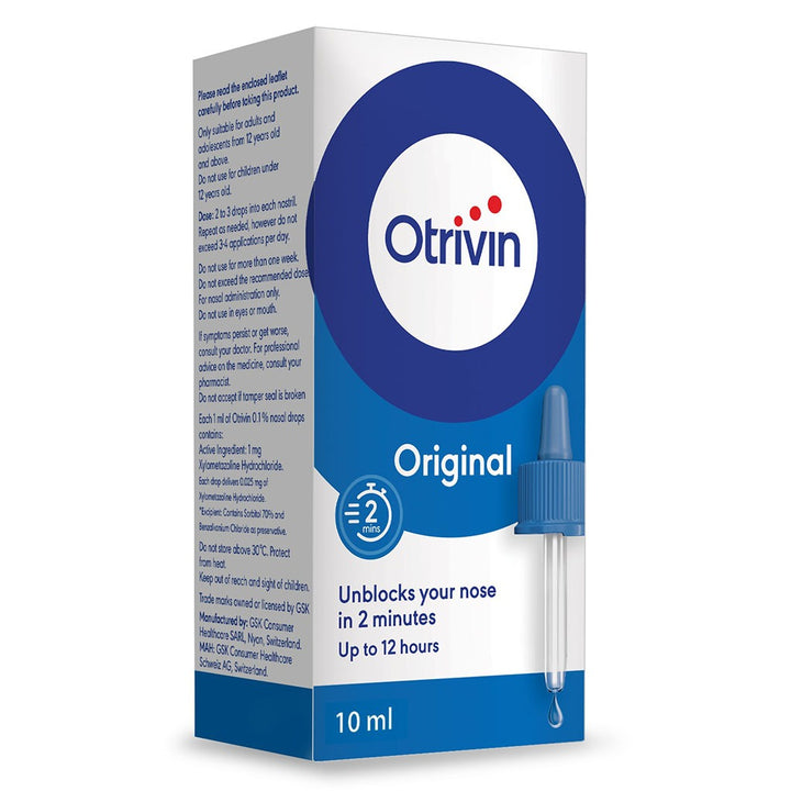 Otrivin Nasal Drops 0.1% 10 mL