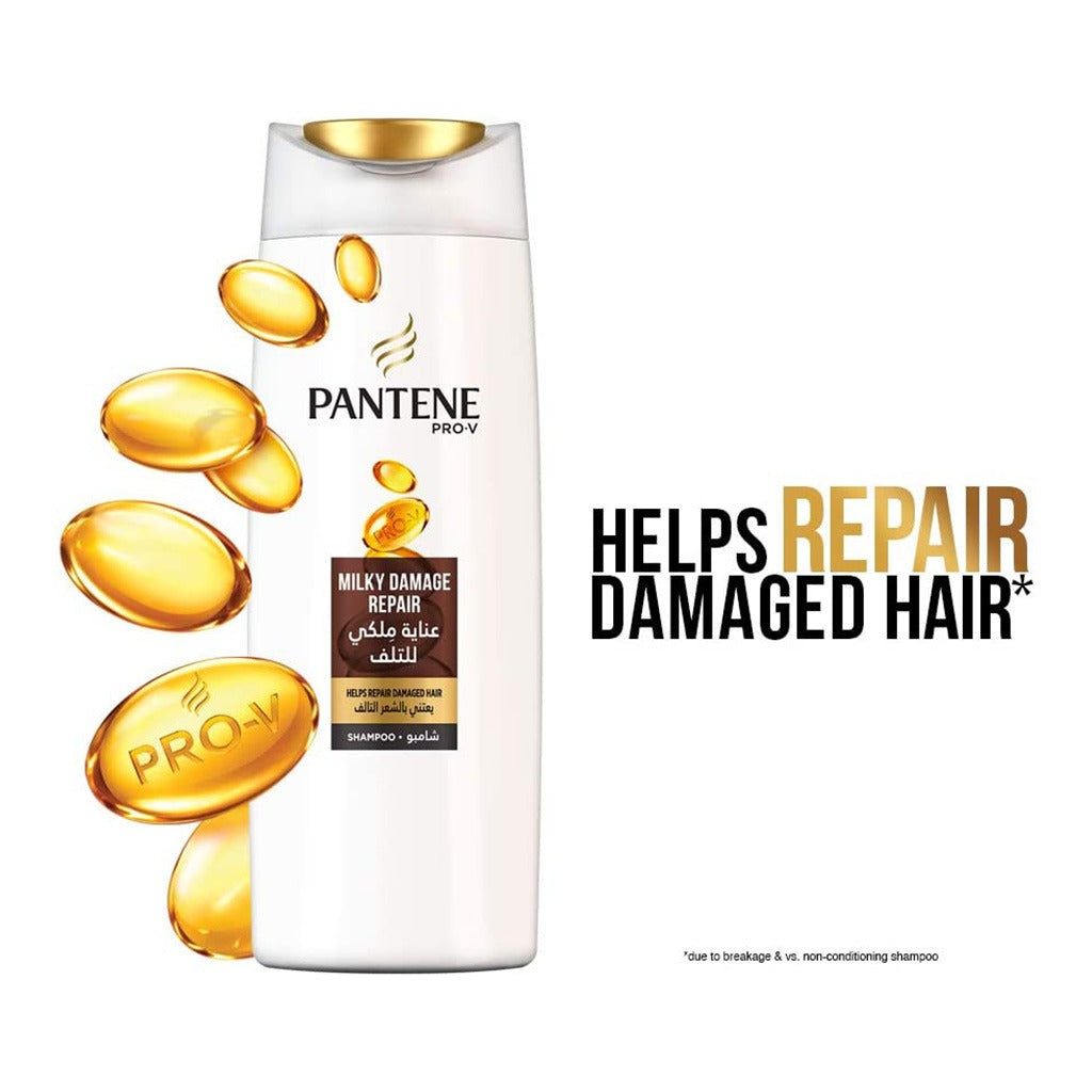 Pantene Pro-V Milky Damage Repair Shampoo For Damaged Hair 400ml - Easy Pharmacy LLC