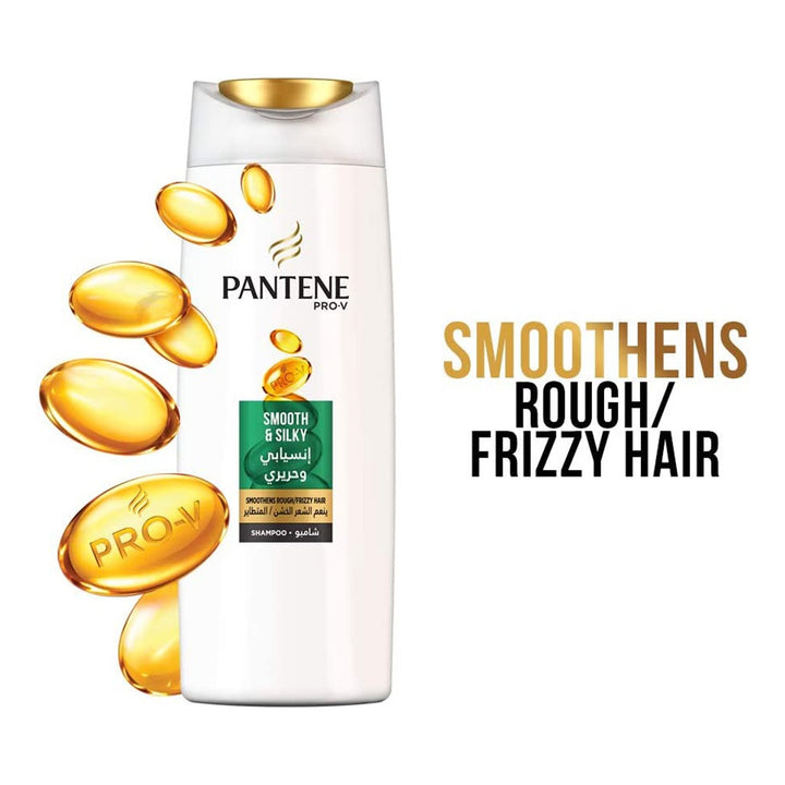 Pantene Pro-V Smooth And Silky Shampoo For Rough/Frizzy Hair 200ml - Easy Pharmacy LLC