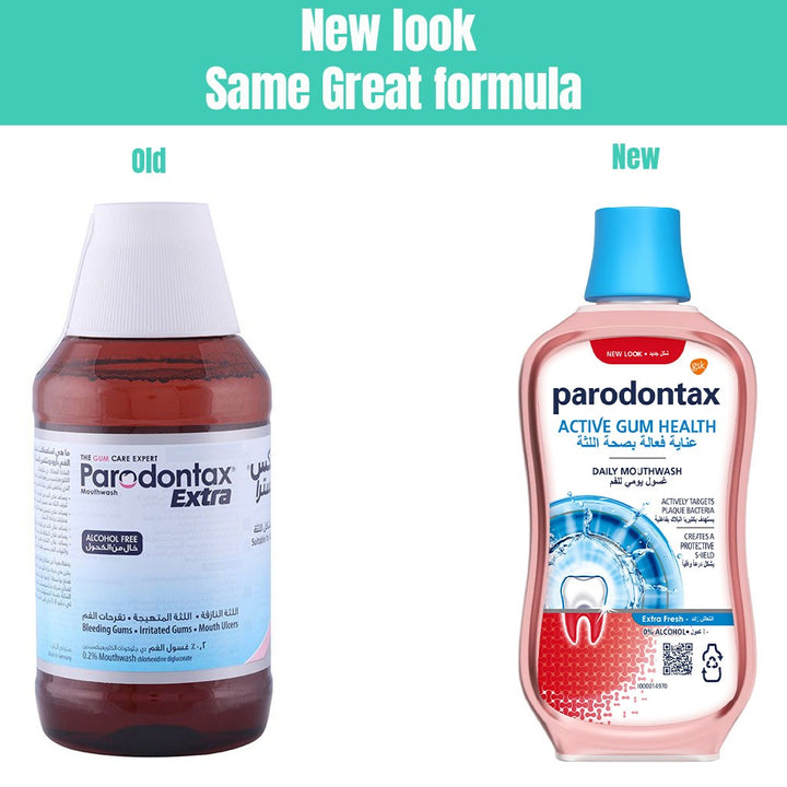Parodontax Daily Mouthwash For Active Gum Health, Antiplaque & Antigingivitis Mouth Rinse, Alcohol Free 300ml - Easy Pharmacy LLC