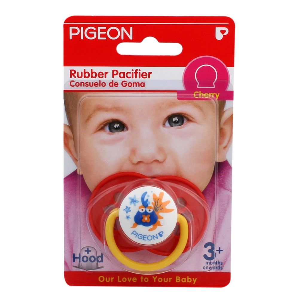 Pigeon Rubber Pacifier Cherry Flower Green 13854 - Easy Pharmacy LLC
