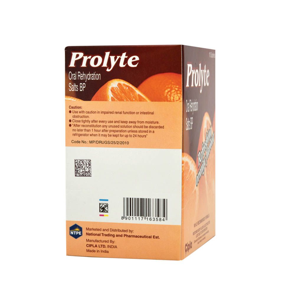 Prolyte Oral Rehydration Salts Orange Sachets 21 g 10's - Easy Pharmacy LLC