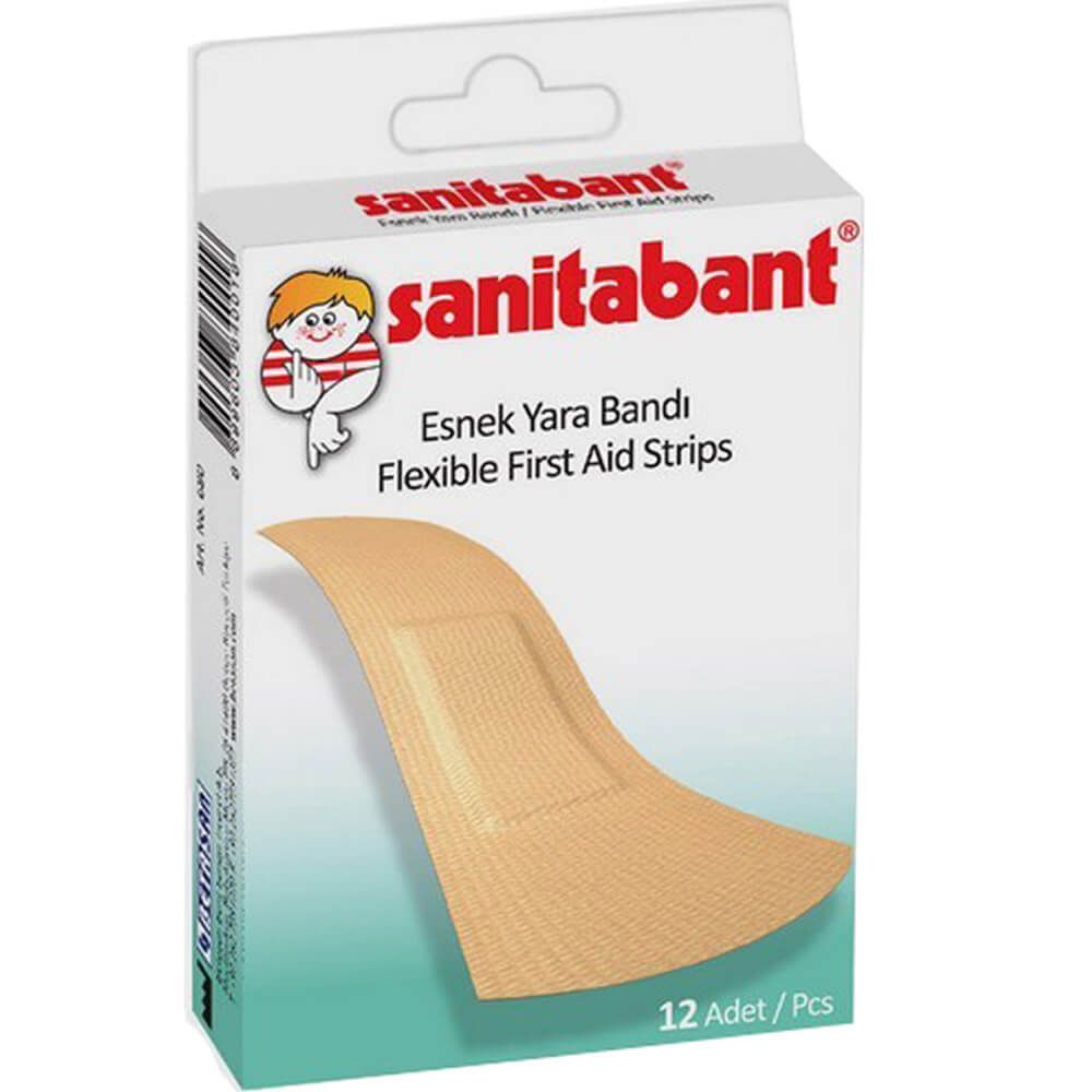 Sanitabant Flexible First Aid Plaster 12's - Easy Pharmacy LLC