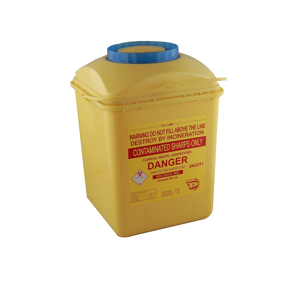 Bromed Sharp Container Disposable 10L 1's Nile - Easy Pharmacy LLC