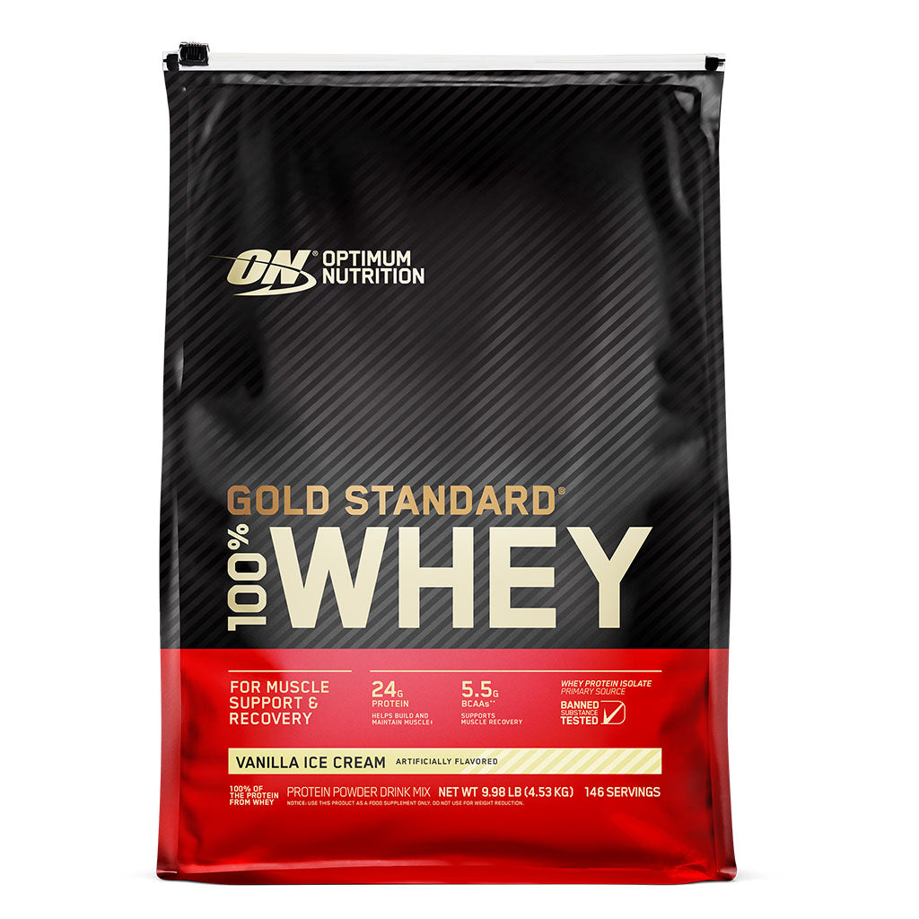 Optimum Nutrition Gold Standard 100% Whey Vanilla Ice Cream 10lb - Easy Pharmacy LLC