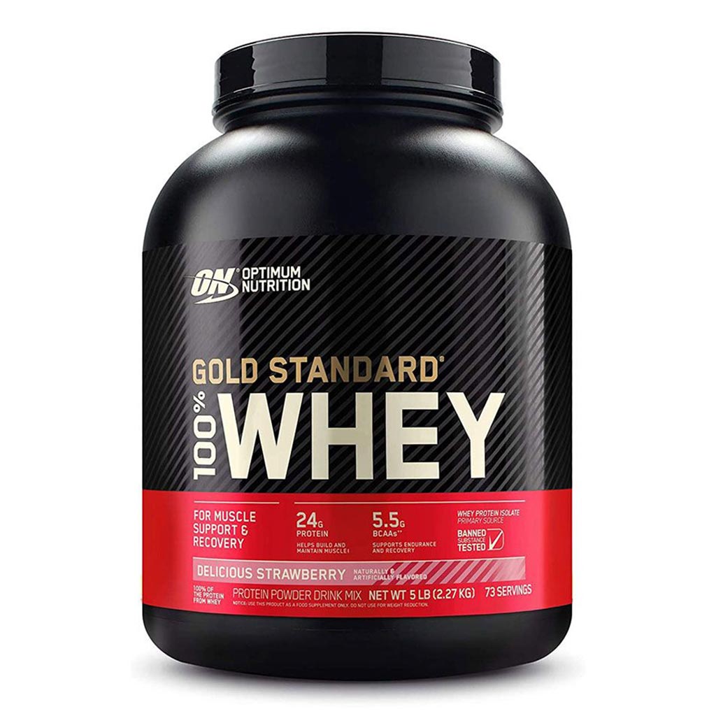 Optimum Nutrition Gold Standard 100% Whey Delicious Strawberry 5lb - Easy Pharmacy LLC