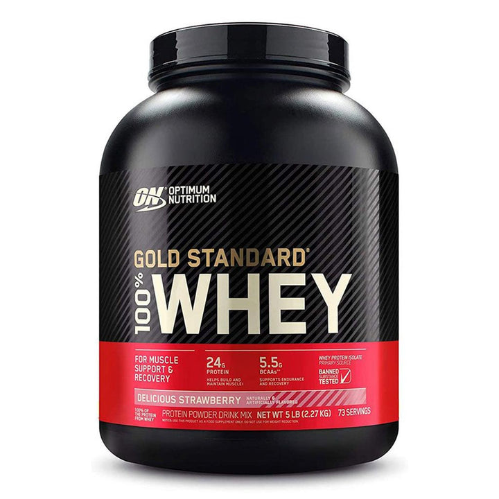 Optimum Nutrition Gold Standard 100% Whey Delicious Strawberry 5lb - Easy Pharmacy LLC