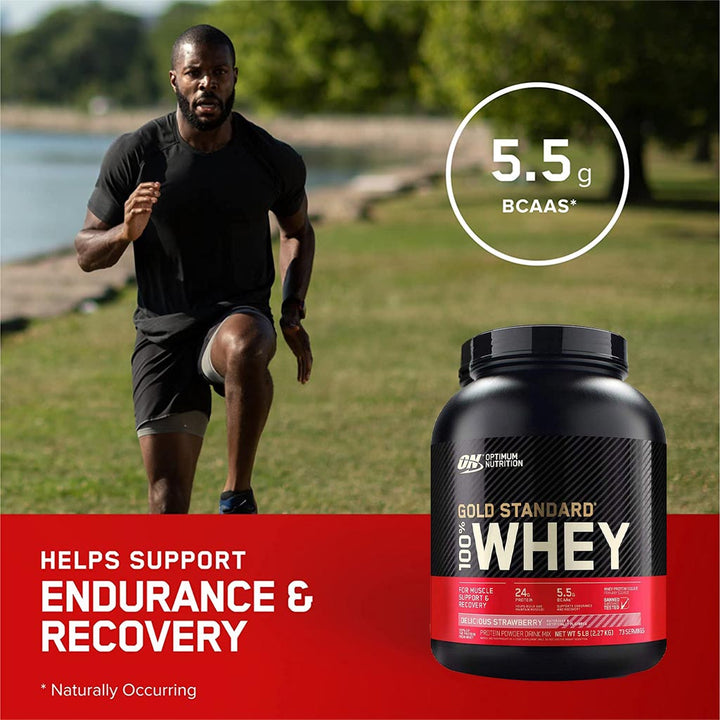 Optimum Nutrition Gold Standard 100% Whey Delicious Strawberry 5lb - Easy Pharmacy LLC