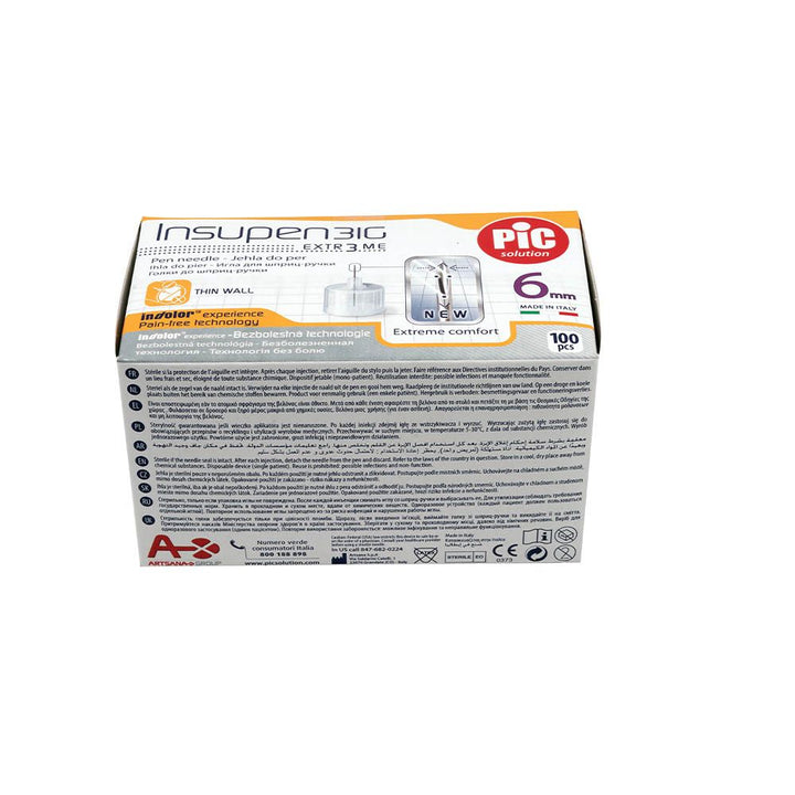 Pic Insupen Insulin Needles G31 6 mm 100's - Easy Pharmacy LLC