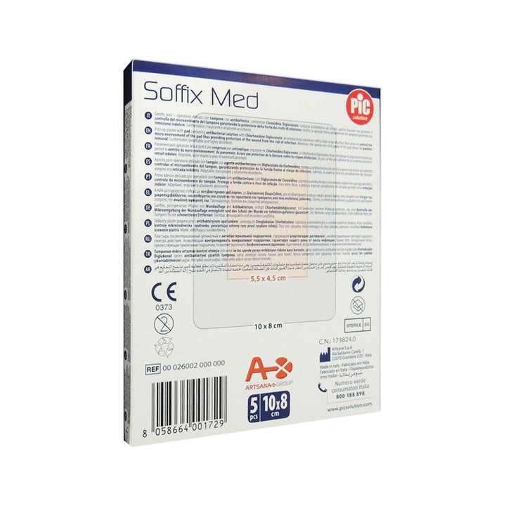 Pic Soffix Med Delicate Post-op Plaster 10 cm x 8 cm 5's - Easy Pharmacy LLC