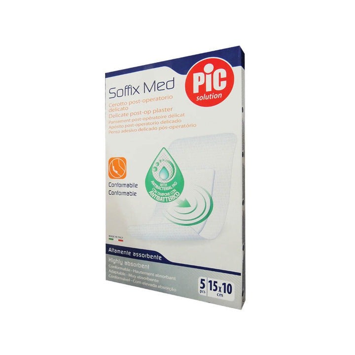 Pic Soffix Med Delicate Post-op Plaster 15 cm x 10 cm 5's - Easy Pharmacy LLC