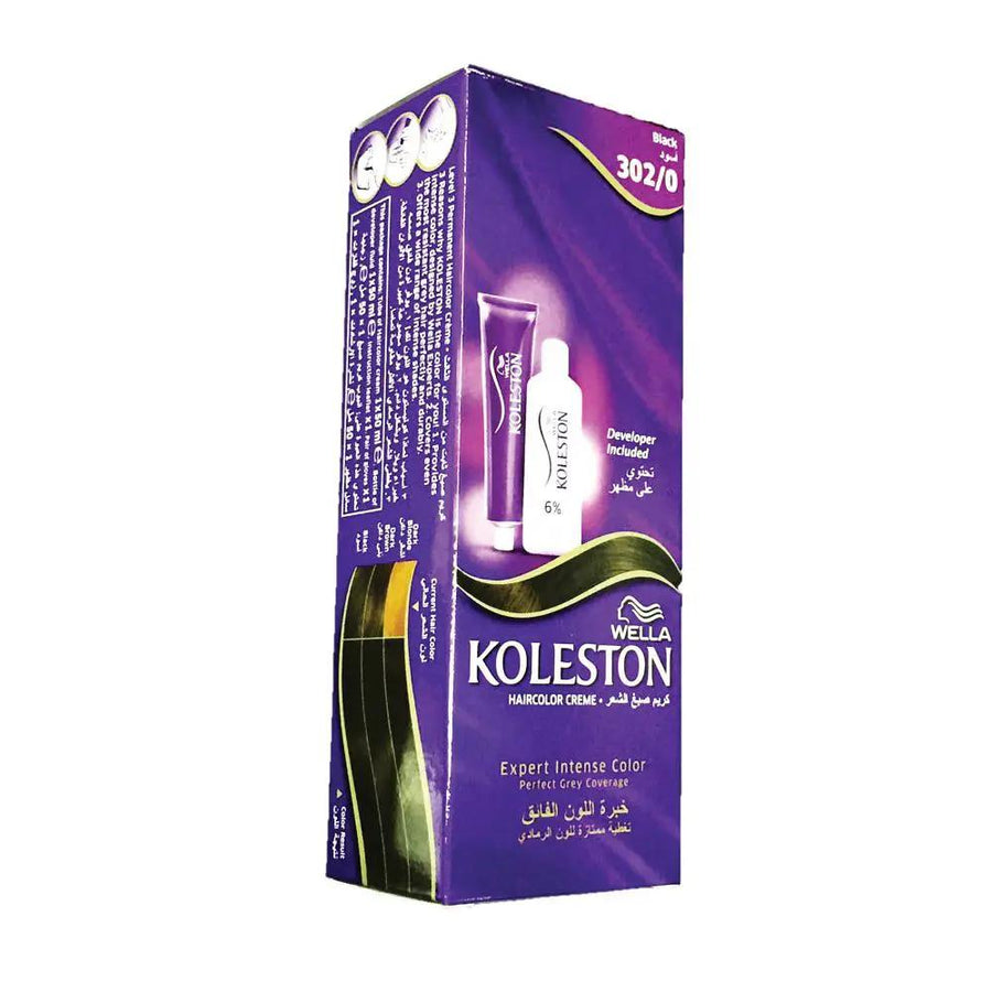 Wella Koleston Hair Color Cream Black 302/0