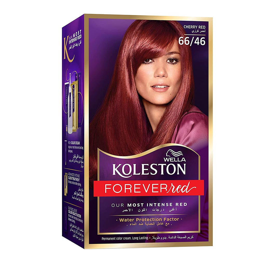 Wella Koleston Forever Red Permanent Hair Color Cream Cherry Red 66/46 - Easy Pharmacy LLC