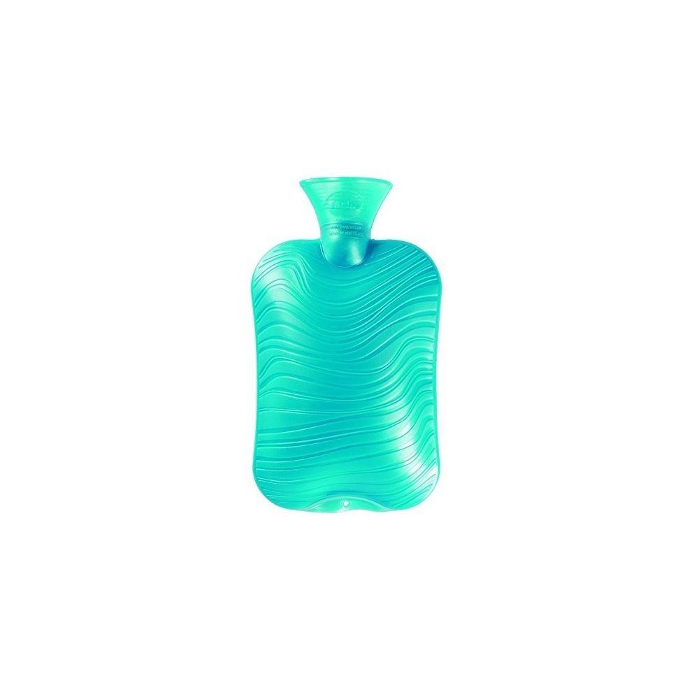 Fashy Hot Water Bag Double Ribbed Wave Pattern Turq 6461-52 - Easy Pharmacy LLC