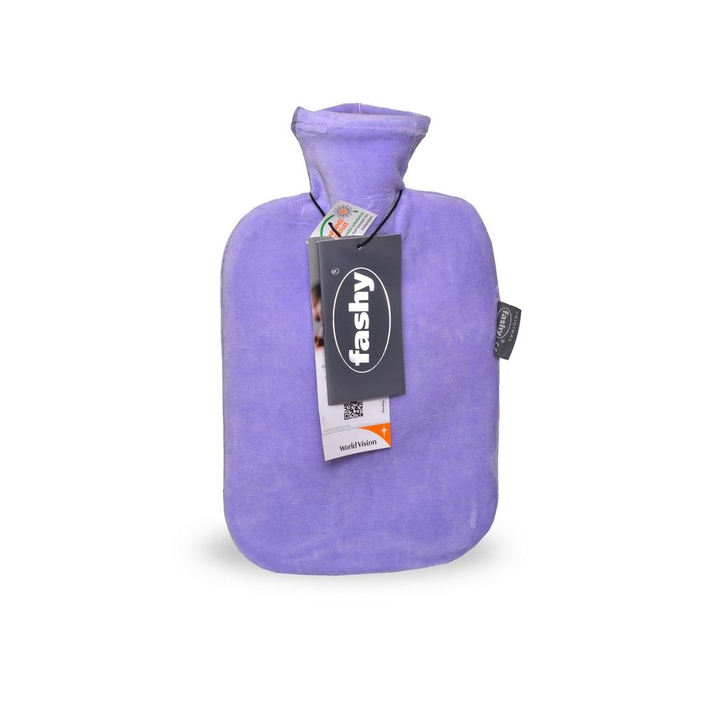 Fashy Hot Water Bag Fleece Cover Purple 6712-56 - Easy Pharmacy LLC