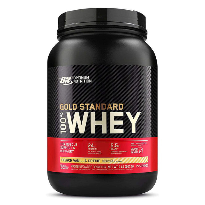 Optimum Nutrition Gold Standard 100% Whey French Vanilla Cream Protein Powder 2lb - Easy Pharmacy LLC