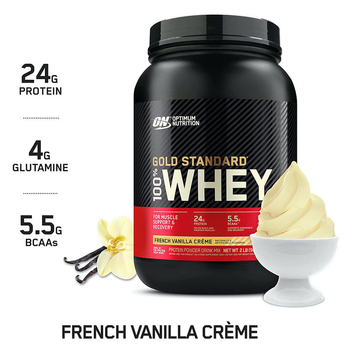 Optimum Nutrition Gold Standard 100% Whey French Vanilla Cream Protein Powder 2lb - Easy Pharmacy LLC