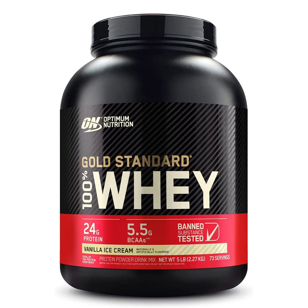 Optimum Nutrition Gold Standard 100% Whey Vanilla Ice Cream 5lb - Easy Pharmacy LLC