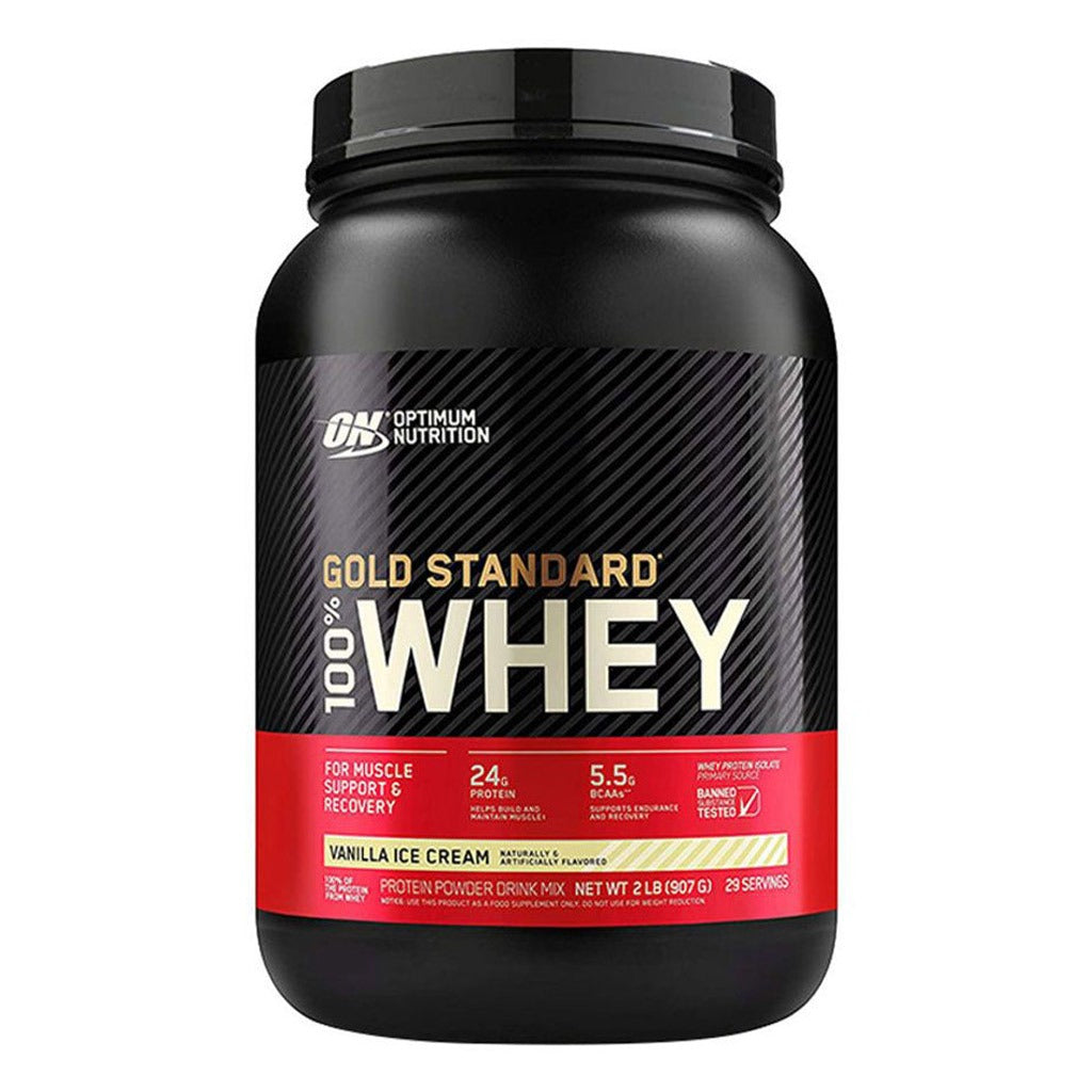 Optimum Nutrition Gold Standard 100% Whey Vanilla Ice Cream Protein Powder 1.98lb - Easy Pharmacy LLC