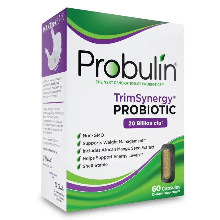 Probulin Trim Synergy – Probiotic & Energy Support Capsules, 60 Count