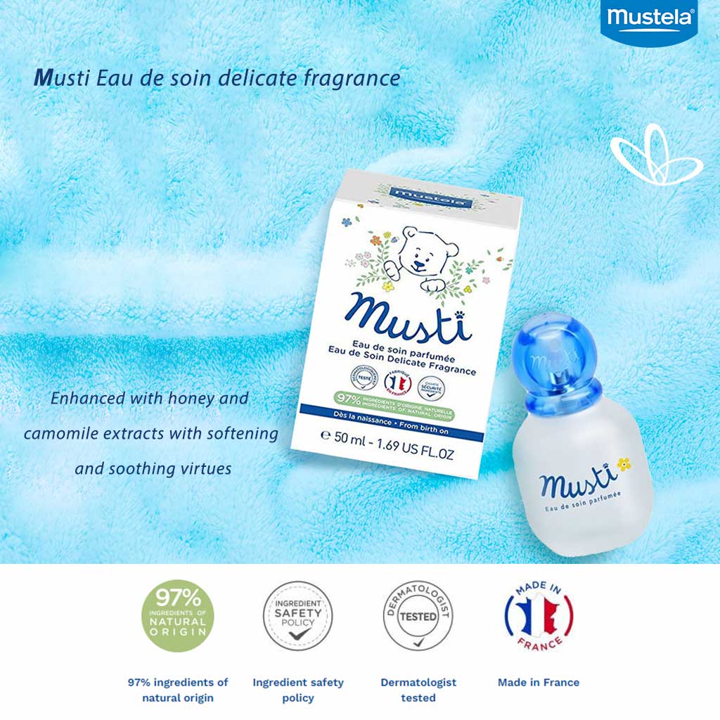 Mustela Musti Eau De Soin Delicate Baby Fragrance 50 mL - Easy Pharmacy LLC