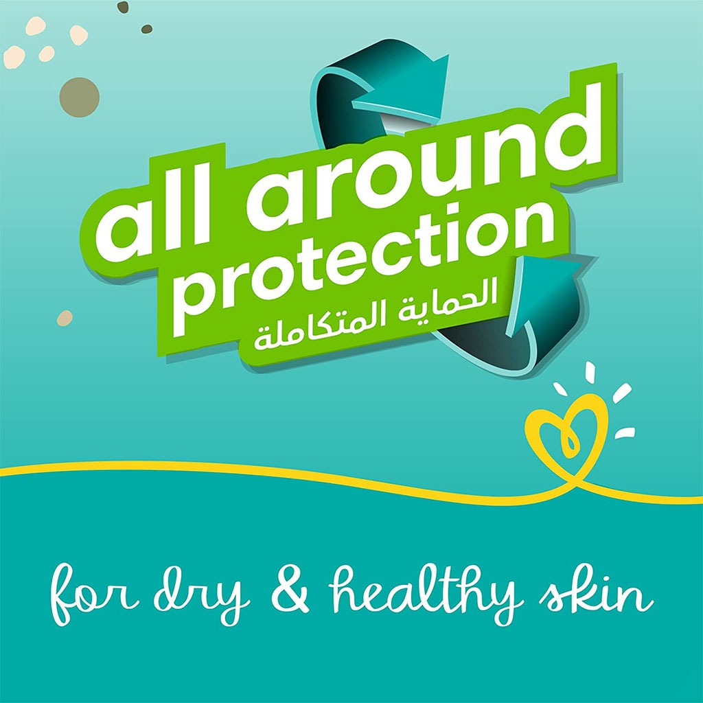 Pampers Baby-Dry Baby Diapers With Aloe Vera, Size 3, 6-10Kg, Pack of 17's - Easy Pharmacy LLC