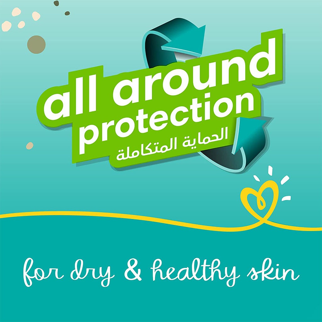 Pampers Baby-Dry Baby Diapers With Aloe Vera, Size 4, 9-14Kg, Pack of 16's - Easy Pharmacy LLC