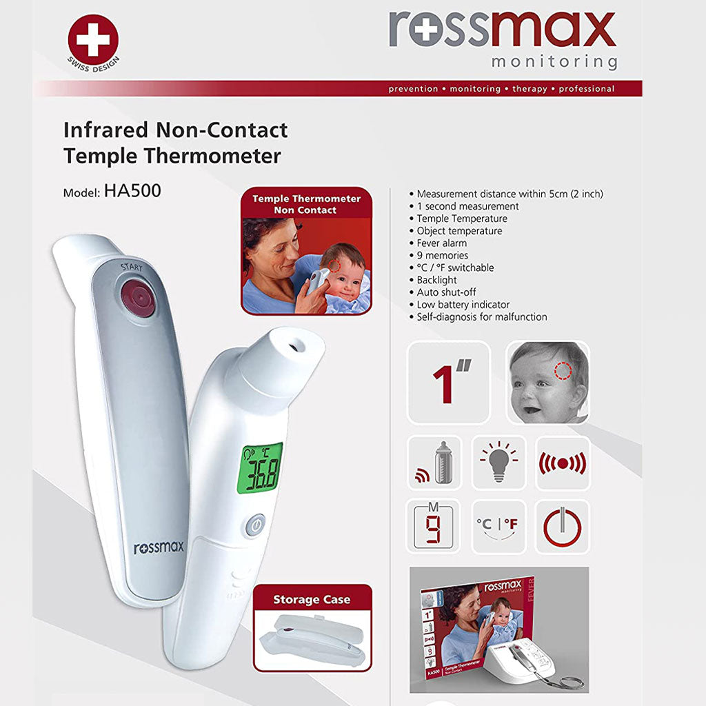 Rossmax HA500 Non-Contact Temple Thermometer - Easy Pharmacy LLC